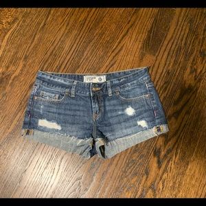 Victoria’s Secret Dark wash ripped shorts